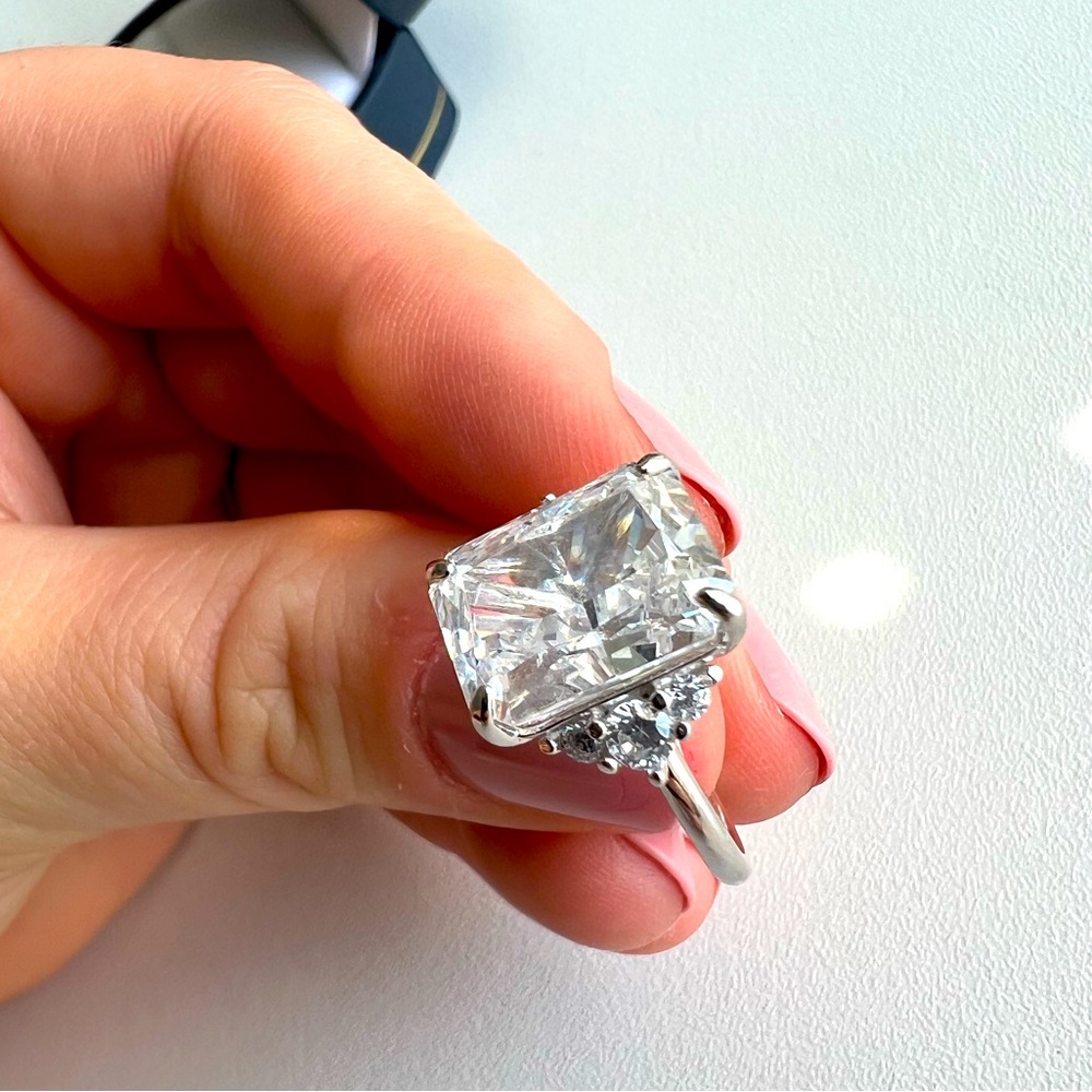 OBJKTS JEWELRY- The “Cara” Ring - Size 6 - 6.05 Carat - Sterling Silver & CZ